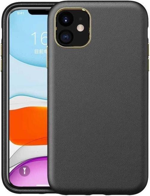 İphone 14 Pro Dik Kenarlı Deri Görünümlü Atlas Kapak