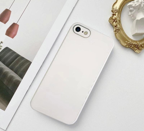 iPhone 7-8 Parlak Cam Kamera Korumalı Telefon Kılıfı