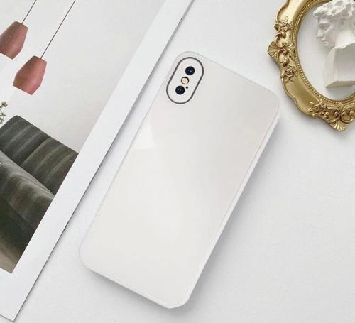 İphone X Parlak Cam Kamera Korumalı Telefon Kılıfı