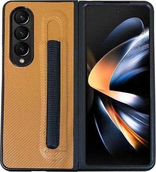 Samsung Z Fold 4 Ön-Arka Standlı Kalemli Kılıf