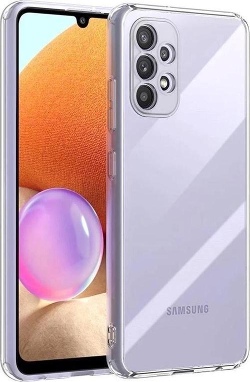 Samsung Galaxy A22 Kamera Korumalı Şeffaf Tıpalı Silikon Kılıf