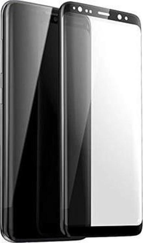 Samsung Galaxy S9 Plus Tam Kaplayan 5D Full Ekran Koruyucu Cam - Siyah