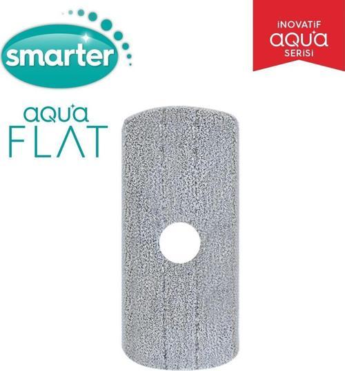 Aqua Flat Yedek Temiz & Kirli Suyu Ayırma Özelliği Çift Kova Otomatik Temizlik Seti Mop Paspas
