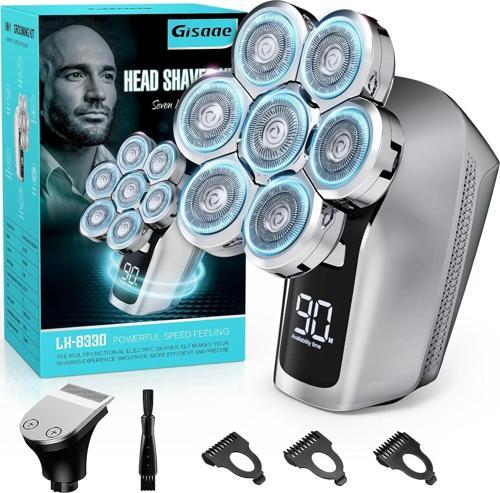 Geliştirilmiş 7D Baş Tıraş Makineleri - Kel Erkekler İçin
