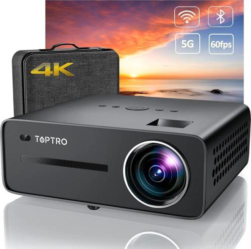X5 5G WiFi Bluetooth Projektör, 460 ANSI Lümen Full HD Yerel 1080P