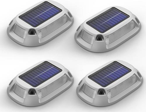 Güneş Enerjili Garaj Yolu Işıkları 9 Renk Su Geçirmez - 4 Adet