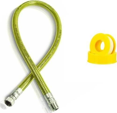125 cm Ocak Gaz Flex Hortumu Doğalgaz Teflonu