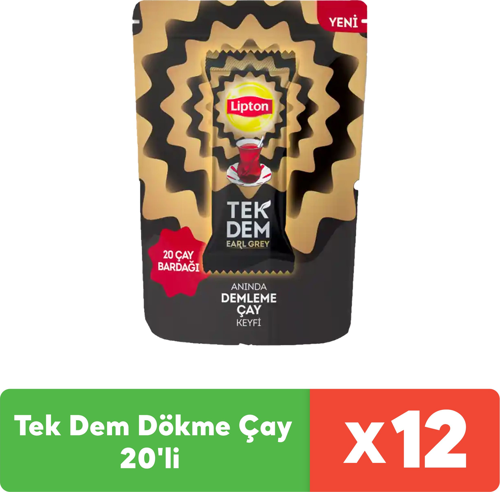 Tek Dem Earl Grey Dökme Çay 20'li x 12 Adet