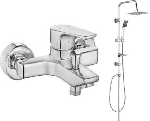 Eca Niobe Banyo Bataryası 482+Tema Quadro Tepe Duş Takım 2'Li Set