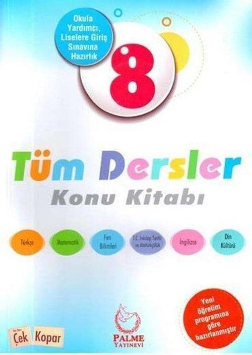 Palme 8.Sınıf Tüm Dersler Konu Kitabı 2019