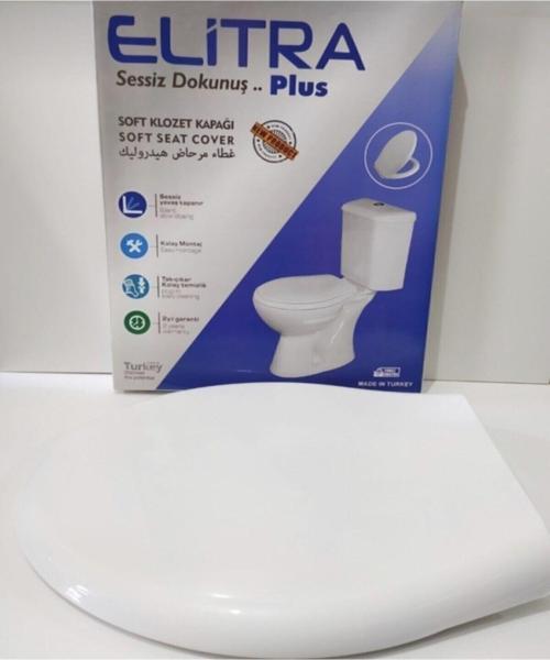 Elitra Amortisörlü Plus Yavaş Kapanan Klozet Kapağı
