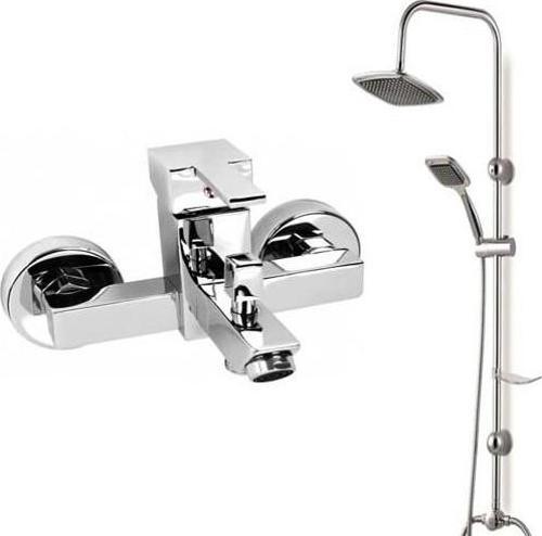 Kare Banyo Bataryası Siyah Robot Duş Seti