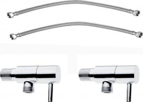 Klozet Montaj Seti 50 cm Flex Hortum Çubuk Taharet 2 li