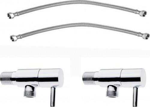 Klozet Montaj Seti 70 cm Flex Hortum Çubuk Taharet 2 li