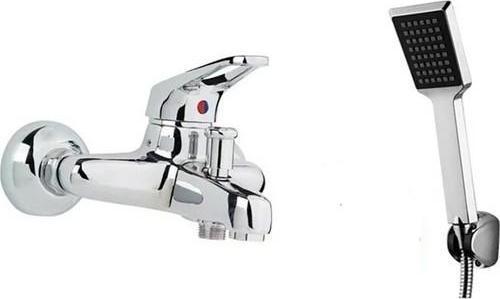 Mix Banyo Bataryası Siyah Kare Duş Seti