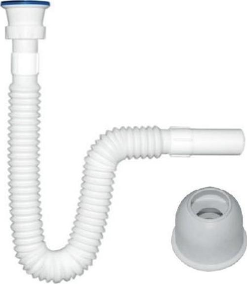 Körüklü Lavabo Sifonu Lavabo Gider Borusu Paslanmaz Süzgeç Adaptör Conta
