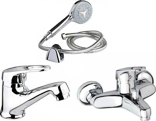 Mix Banyo ve Lavabo Bataryası Takımı Mercedes Duş Seti