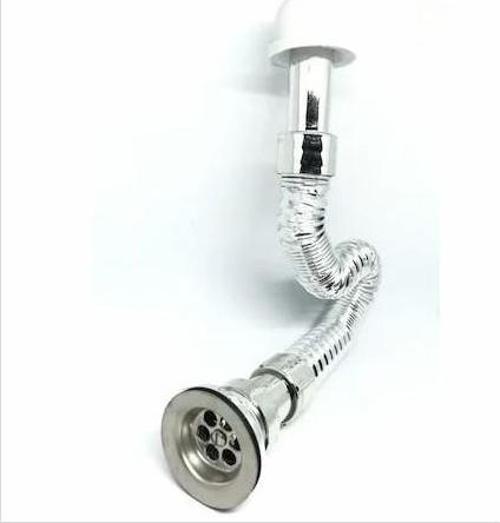 Krom Körüklü Lavabo Eviye Sifonu Adaptör Conta