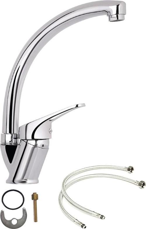 Mix Kuğu Mutfak Evye Bataryası Seti Sıcak Soğuk Girişli