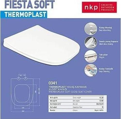 Nkp Fiesta Yavaş Kapanır Klozet Kapağı