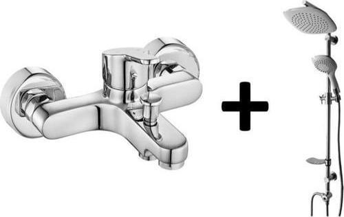 Tema Eca Spil Banyo Bataryası Tema Rain Bianco Tepe Duş Seti