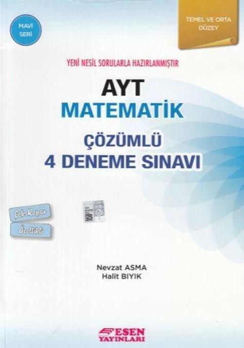 AYT Matematik Çözümlü 4 Deneme Sınavı-Temel ve Orta Düzey