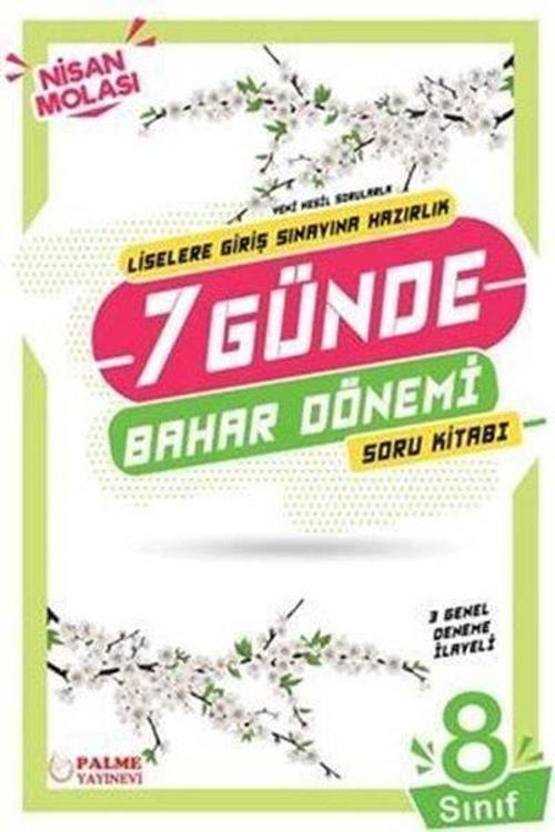 8. Sınıf Yeni Nesil Sorularla 7 Günde Bahar Dönemi Soru Kitabı
