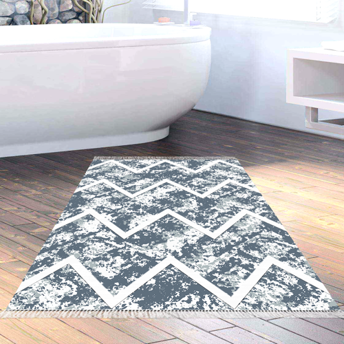 Kaymaz Taban Djt Banyo Halısı Yıldız Deri Saçaklı İskandinav F5128 Mor