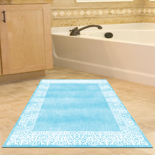 Kaymaz Taban Djt Banyo Halısı Trend Modern 1460 Mavi