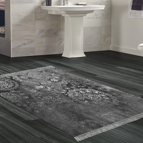 Kaymaz Taban Djt Banyo Halısı Star Pamuk Saçaklı Modern 1999 Gri