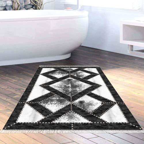 Kaymaz Taban Djt Banyo Halısı Star Pamuk Saçaklı Modern 722 Gri