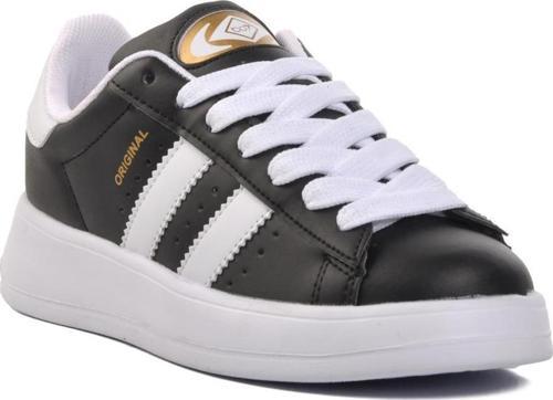 B-573 Siyah-Beyaz Unisex Bağcıklı Sneaker
