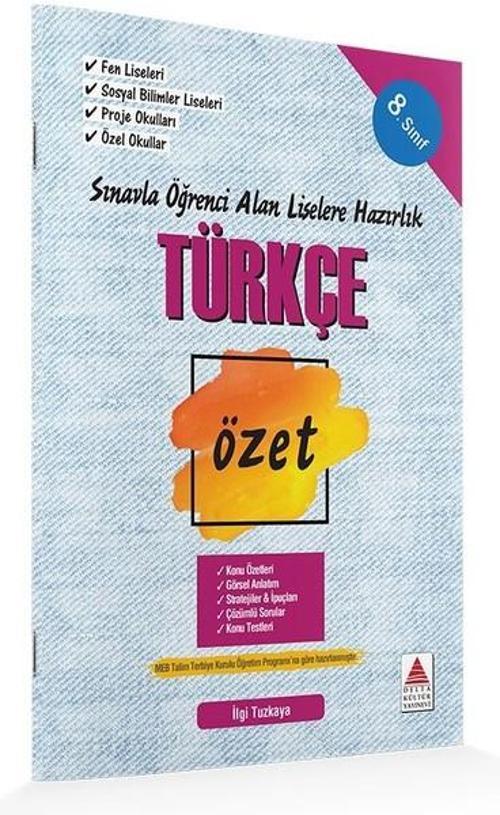 8.Sınıf Türkçe Özet Sınavla Öğrenci Alan Liselere Hazırlık
