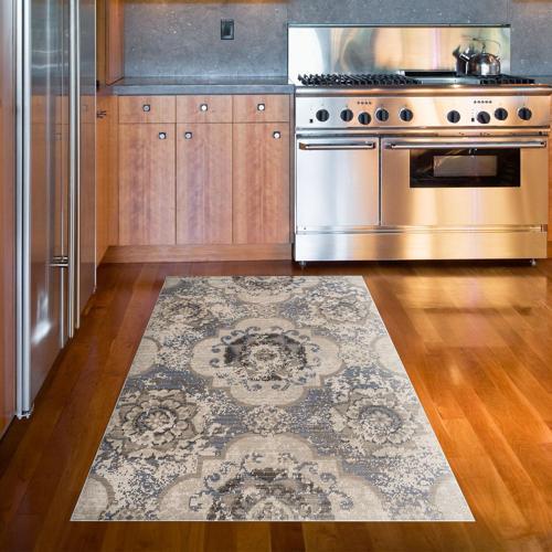 Kaymaz Taban Djt Mutfak Halısı Star Pamuk Modern 1903M Krem