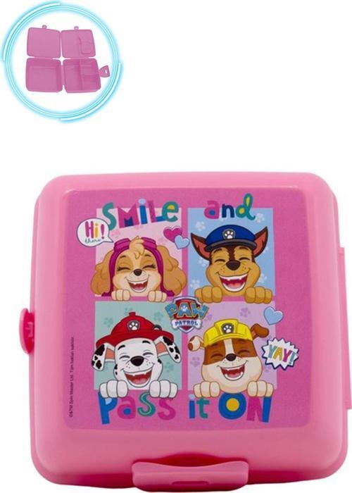 Pembe Paw Petrol Beslenme Kabı - Paw Petrol Yemek Kabı, Paw Petrol Beslenme Kutusu