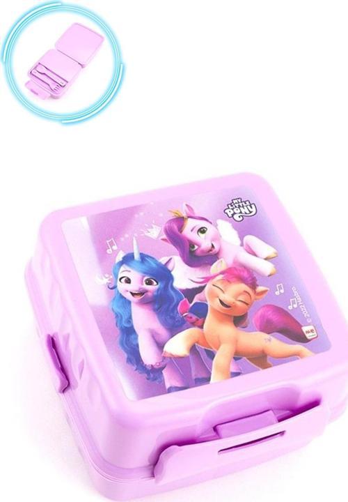 Kare My Little Pony Beslenme Kabı - My Little Pony Yemek Kabı, My Little Pony Beslenme Kutusu