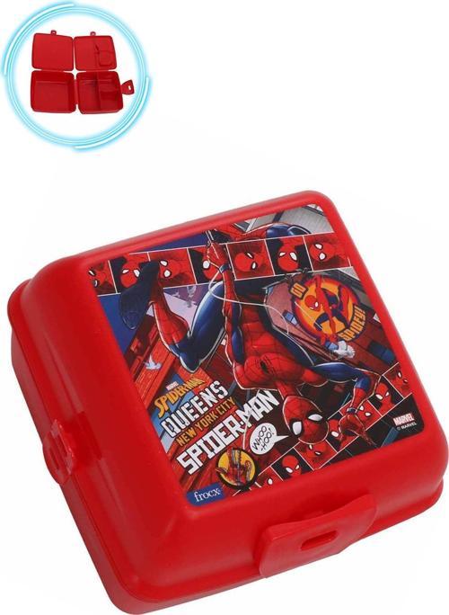 Kırmızı Go Spiderman Beslenme Kabı - Örümcek Adam Yemek Kabı, Örümcek Adam Beslenme Kutusu