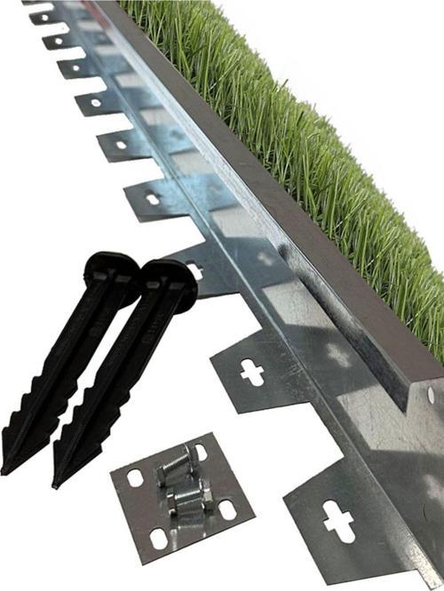 Sert Düz Metal Galvaniz Çim Ayırıcı 12 M 6 X 2 M Çim Sınırlayıcı Ayıracı Çim Ayracı Çim Ayırıcı