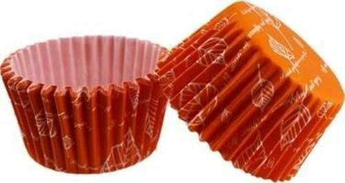 ÖZEL PET KAPSÜL 44*35mm 50 ADET TURUNCU YAPRAK