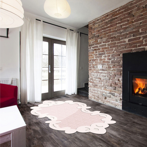 PAPATYA Lazer Kesim Kaymaz Taban Dijital Baskı Halı ST600fg416kr