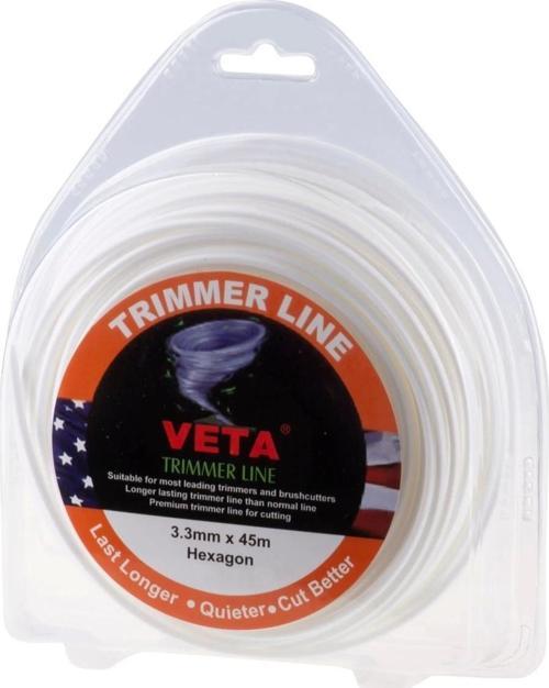 6 Köşeli 3,3 mm 45 mt Tırpan Misinası (Beyaz)