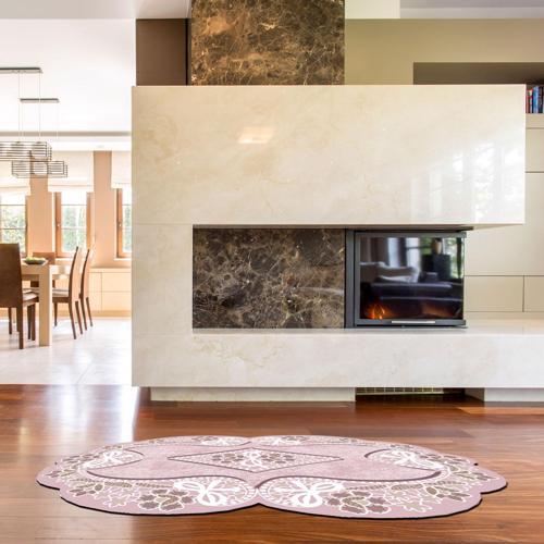 YASEMİN Lazer Kesim Kaymaz Taban Dijital Baskı Halı ST600158mv