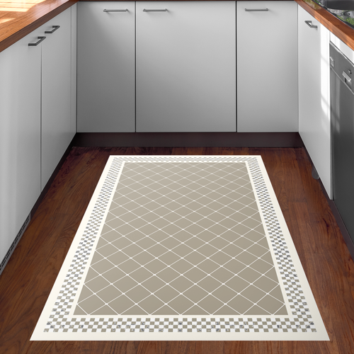 Kaymaz Taban Djt Mutfak Halısı Star Pamuk Modern 603M Gri