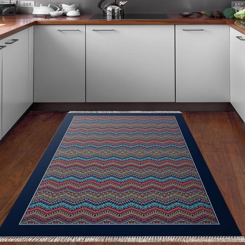 Kaymaz Taban Djt Mutfak Halısı Trend Saçaklı Modern 1935 Renkli