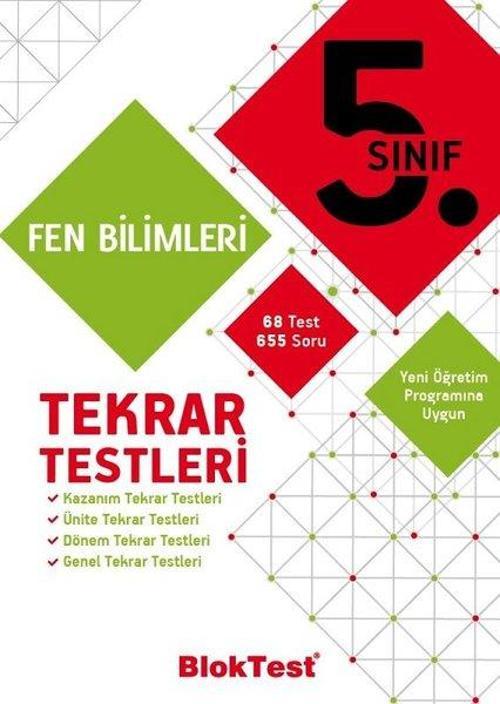 5.Sınıf Fen Bilimleri Tekrar Testleri