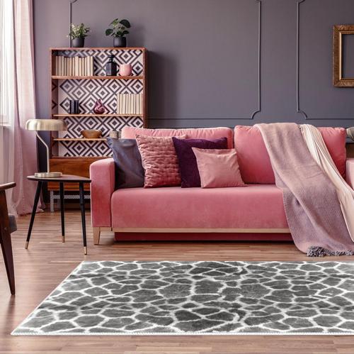 Kaymaz Taban Djt Salon Halısı Star Pamuk Modern 1910 Gri