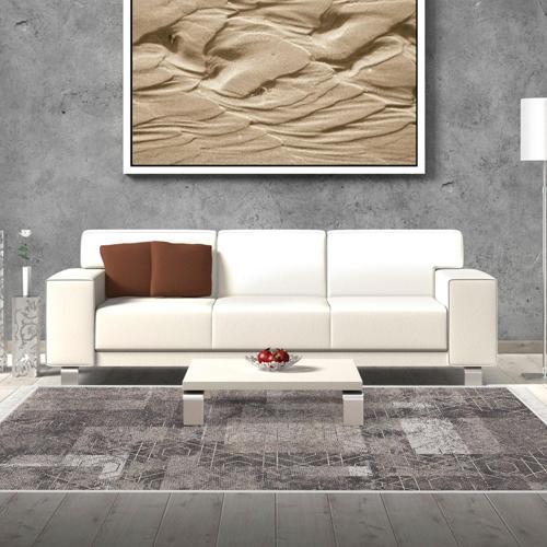 Kaymaz Taban Djt Salon Halısı Trend Saçaklı İskandinav F5132 Mavi