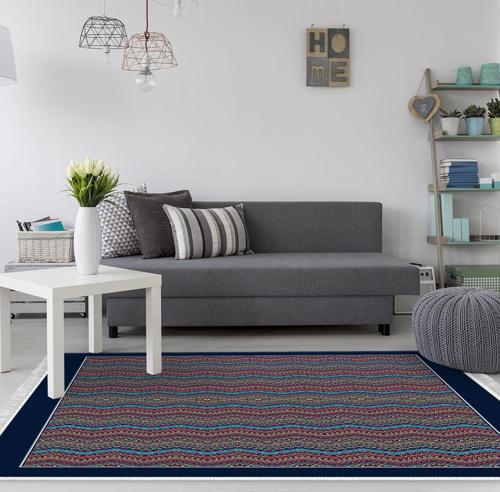 Kaymaz Taban Djt Salon Halısı Trend Saçaklı Modern 1935 Renkli