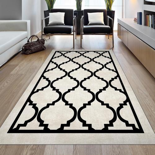 Kaymaz Taban Djt Salon Halısı Yıldız Deri Modern 688M Bej