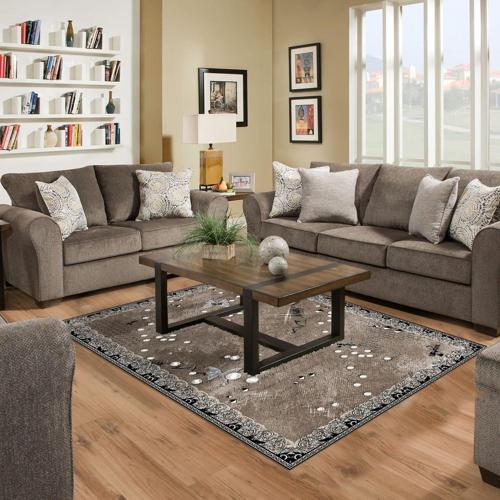 Kaymaz Taban Djt Salon Halısı Yıldız Deri Modern Mu118 Kahve